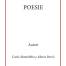 La copertina del libro "poesie".